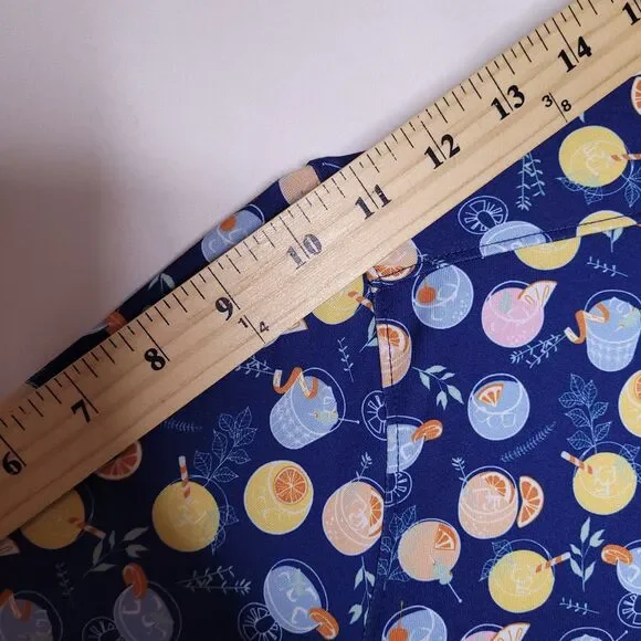 Johnston & Murphy Shirt Mens Large Cocktail Print Performance Button Down - Picture 8 of 11